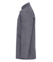 Premier Long Sleeve Chef's Jacket PR657 - PR657 Steel Side