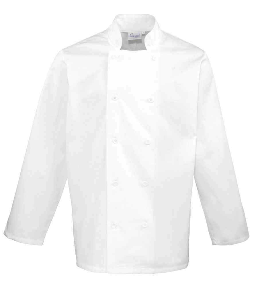 Premier Long Sleeve Chef's Jacket PR657 - White