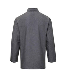 Premier Denim Chef's Jacket PR660 - PR660 Grey Denim Back