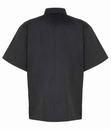 Premier Unisex Short Sleeve Stud Front Chef's Jacket PR664 - PR664 Black Back
