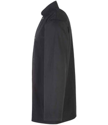 Premier Unisex Long Sleeve Stud Front Chef's Jacket PR665 - PR665 Black Side