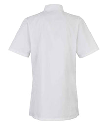 Premier Ladies Short Sleeve Chef's Jacket PR670 - PR670 White Back