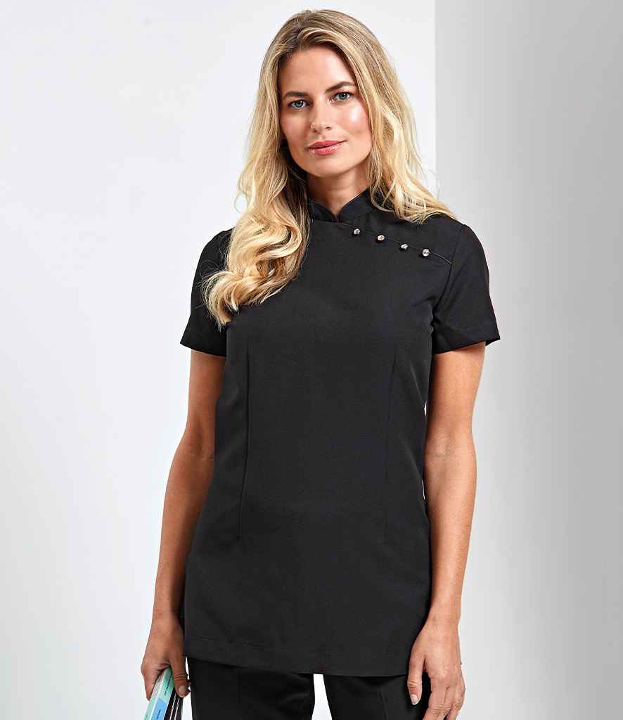 Premier Ladies Mika Short Sleeve Tunic PR681 - PR681 Black Model