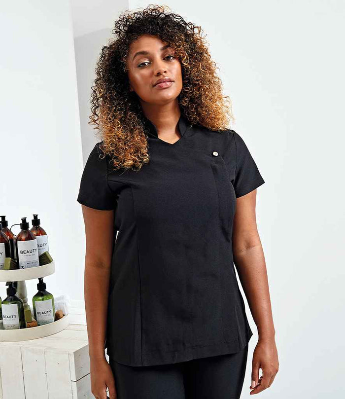 Premier Ladies Blossom Short Sleeve Tunic PR683 - PR683 Black Model
