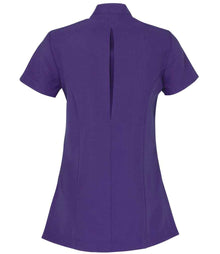 Premier Ladies Blossom Short Sleeve Tunic PR683 - PR683 Purple Back