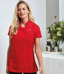 Premier Ladies Blossom Short Sleeve Tunic PR683 - PR683 Strawberry Red Model