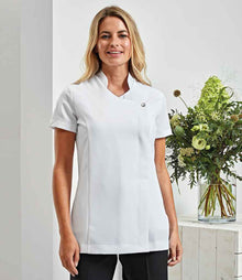 Premier Ladies Blossom Short Sleeve Tunic PR683 - PR683 White Model
