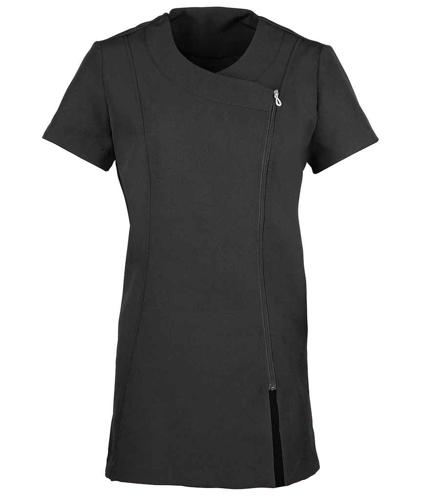 Premier Ladies Camellia Short Sleeve Tunic PR686 - Black