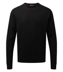 Premier Cotton Rich Crew Neck Sweater PR692 - Black