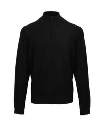 Premier Zip Neck Sweater PR695 - Black