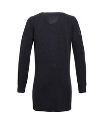 Premier Ladies Longline V Neck Cardigan PR698 - PR698 Charcoal Back