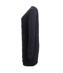 Premier Ladies Longline V Neck Cardigan PR698 - PR698 Charcoal Side