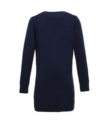 Premier Ladies Longline V Neck Cardigan PR698 - PR698 Navy Back