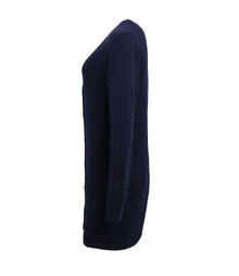 Premier Ladies Longline V Neck Cardigan PR698 - PR698 Navy Side