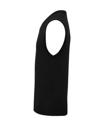 Premier Sleeveless Cotton Acrylic V Neck Sweater PR699 - PR699 Black Side