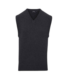 Premier Sleeveless Cotton Acrylic V Neck Sweater PR699 - Charcoal