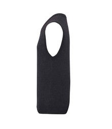 Premier Sleeveless Cotton Acrylic V Neck Sweater PR699 - PR699 Charcoal Side