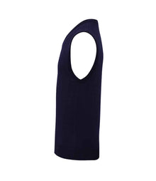 Premier Sleeveless Cotton Acrylic V Neck Sweater PR699 - PR699 Navy Side