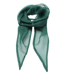 Premier 'Colours' Chiffon Scarf PR740 - Bottle Green