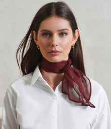 Premier 'Colours' Chiffon Scarf PR740 - PR740 Burgundy Model