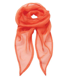 Premier 'Colours' Chiffon Scarf PR740 - Orange