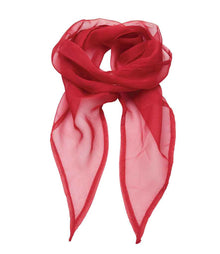 Premier 'Colours' Chiffon Scarf PR740 - Red