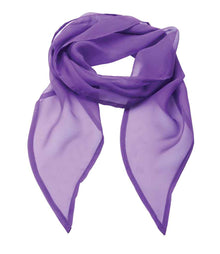 Premier 'Colours' Chiffon Scarf PR740 - Rich Violet