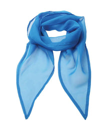 Premier 'Colours' Chiffon Scarf PR740 - Sapphire Blue