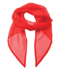 Premier 'Colours' Chiffon Scarf PR740 - Strawberry Red