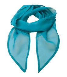 Premier 'Colours' Chiffon Scarf PR740 - Teal