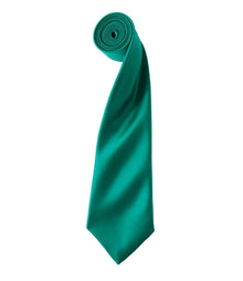 Premier 'Colours' Satin Tie PR750 - Emerald