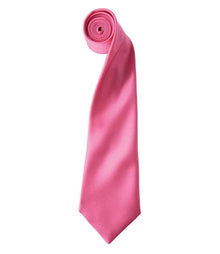 Premier 'Colours' Satin Tie PR750 - Fuchsia