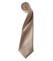 Premier 'Colours' Satin Tie PR750 - Khaki