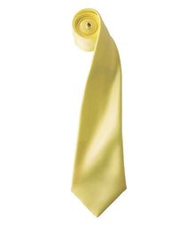 Premier 'Colours' Satin Tie PR750 - Lemon