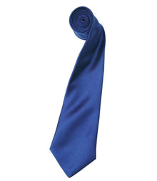 Premier 'Colours' Satin Tie PR750 - Marine Blue