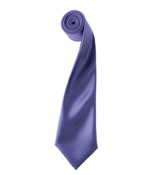 Premier 'Colours' Satin Tie PR750 - Purple