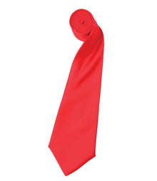 Premier 'Colours' Satin Tie PR750 - Strawberry Red