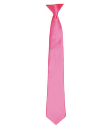 Premier 'Colours' Satin Clip Tie PR755 - Fuchsia