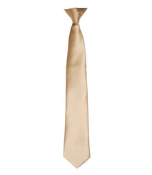 Premier 'Colours' Satin Clip Tie PR755 - Khaki