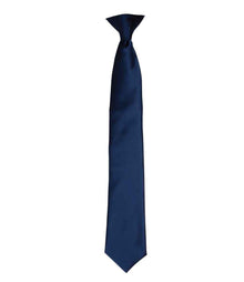 Premier 'Colours' Satin Clip Tie PR755 - Navy