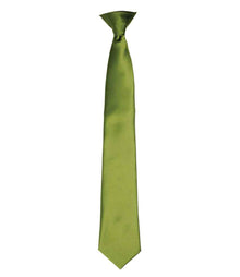 Premier 'Colours' Satin Clip Tie PR755 - Oasis Green