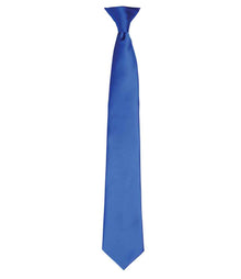 Premier 'Colours' Satin Clip Tie PR755 - Royal Blue