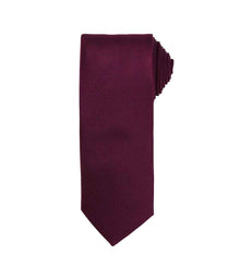 Premier Micro Waffle Tie PR780 - Aubergine