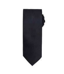 Premier Micro Waffle Tie PR780 - Black