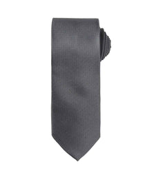 Premier Micro Waffle Tie PR780 - Dark Grey