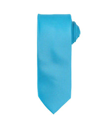 Premier Micro Waffle Tie PR780 - Turquoise Blue