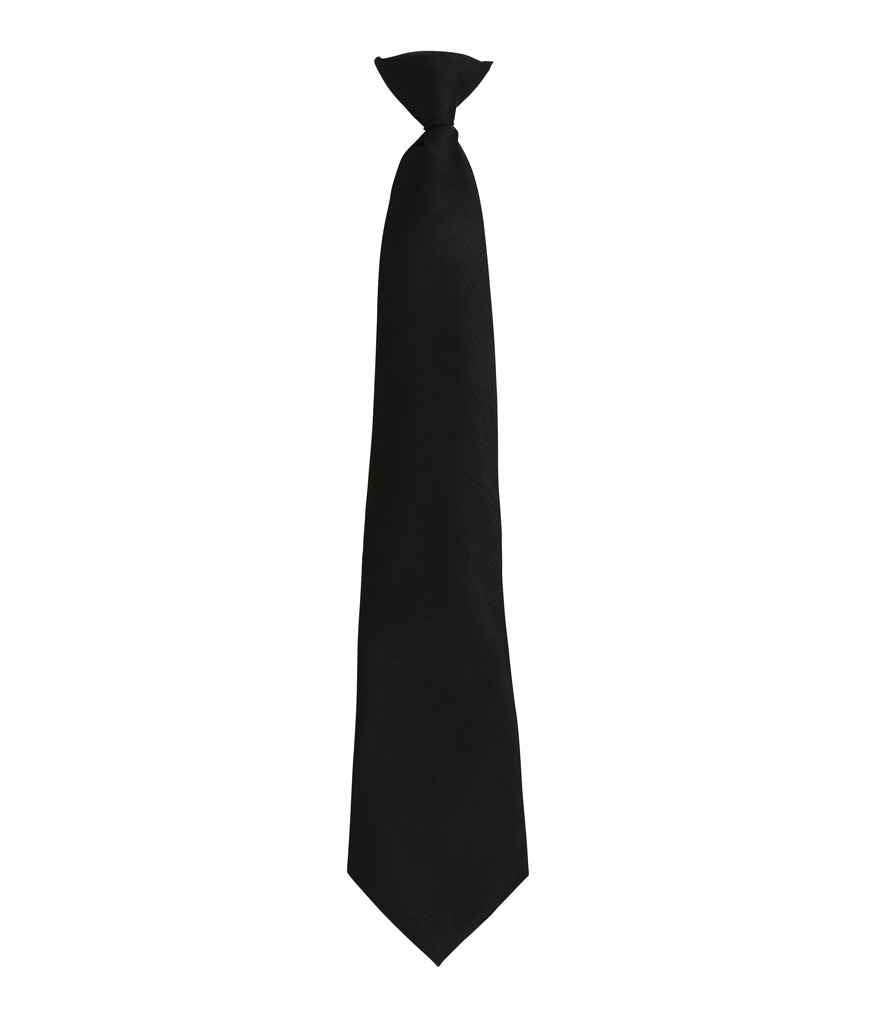 Premier 'Colours' Fashion Clip Tie PR785 - Black