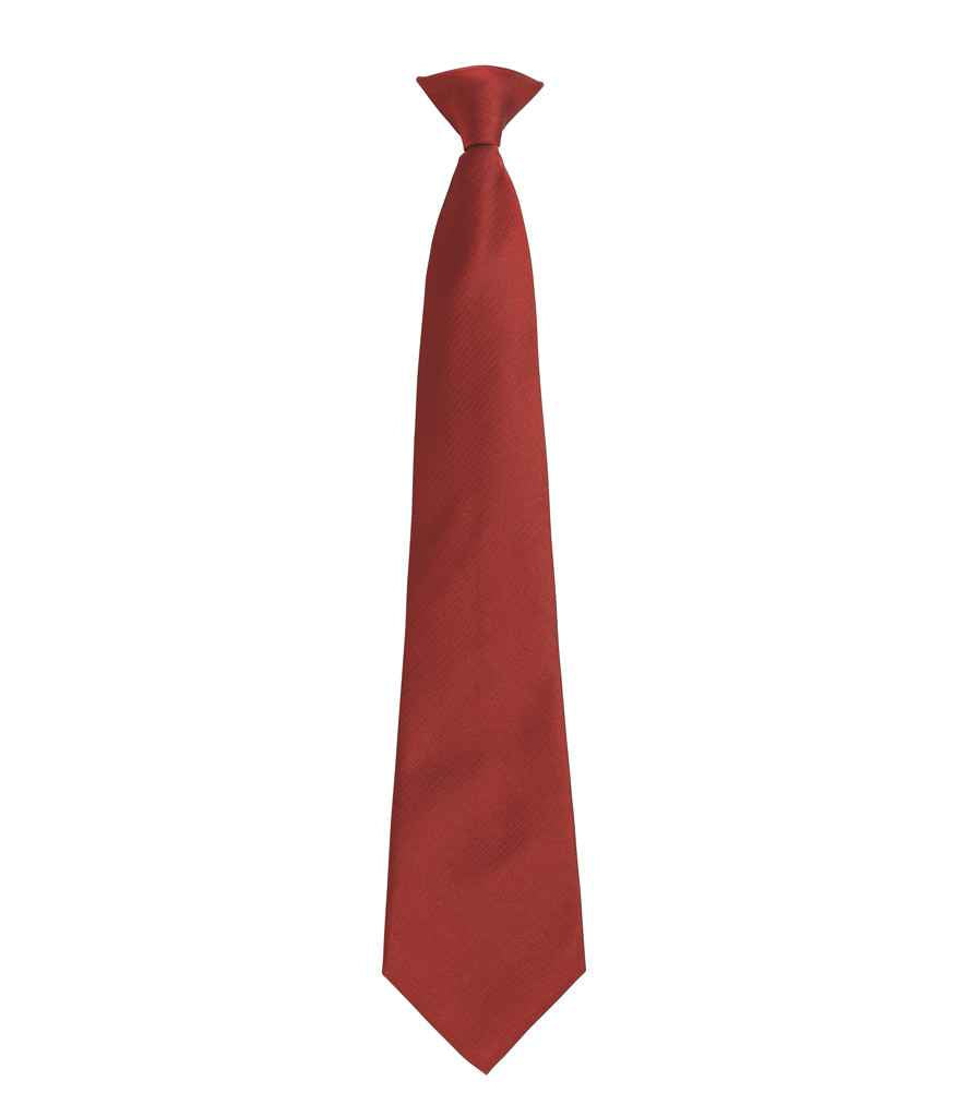 Premier 'Colours' Fashion Clip Tie PR785 - Burgundy