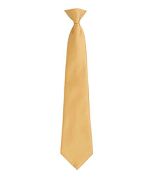 Premier 'Colours' Fashion Clip Tie PR785 - Gold