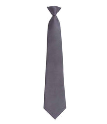 Premier 'Colours' Fashion Clip Tie PR785 - Grey